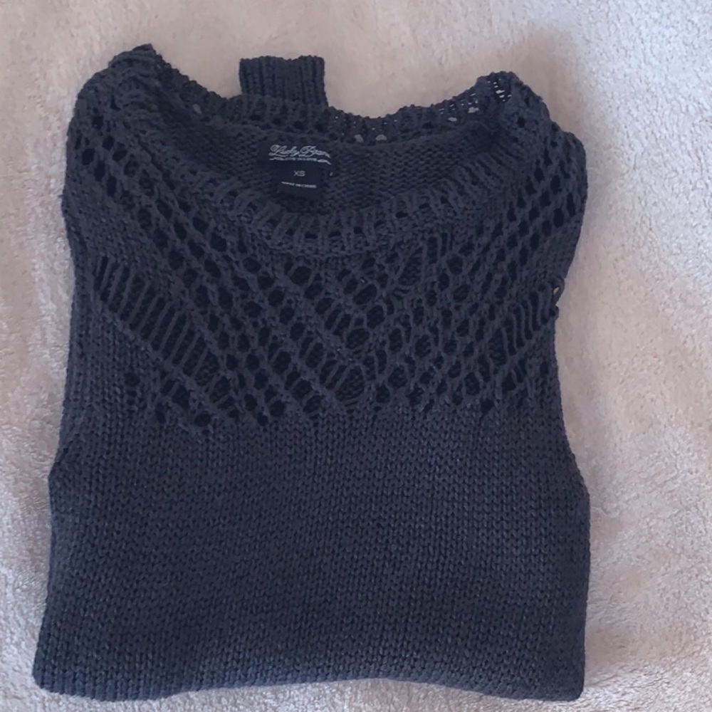 Lucky Brand Grey Knit Sweater